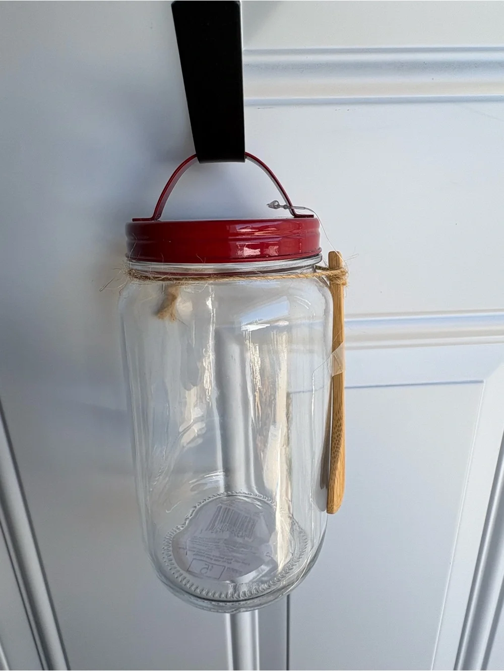 Set of 4 glass storage jars with wooden spoon form Target Bullseye